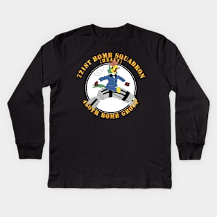 AAC - 721st Bomb Squadron - 450th BG - WWII Kids Long Sleeve T-Shirt